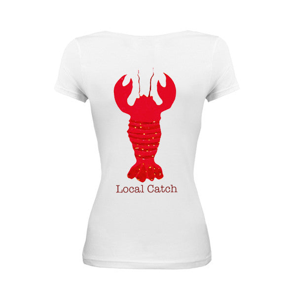 Local Catch Women's Bamboo Organic Scoop Neck T-Shirts