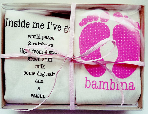 Gift Set/2 Baby Girl Rompers